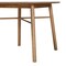 Baxton Studio Dining Table, 39.4 W, 29.5 H, Solid Rubberwood, Oak Brown 224-12947-ZORO - alternate 5